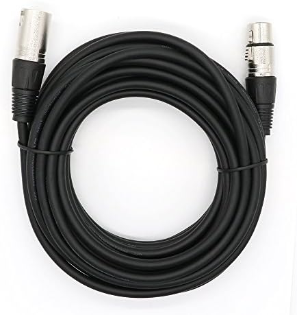 Кабели за професионално аудиомикрофона DREMAKE - 3-пинов XLR към 3-пинов конектори XLR Цветни Кабели - 25 ' Балансиран змия