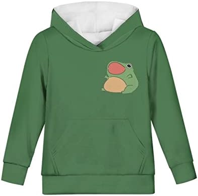 Suhoaziia/ Младежки Детски Качулки с джобове, Пуловер за Момичета, Hoody с качулка, Блузи с дълги ръкави на Възраст 6-16 Години