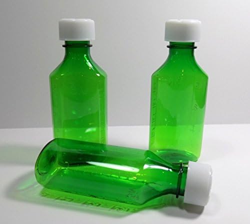 Степен Овални флаконите за лекарства зелен RX 8 унции с капаци-100-Фармацевтично качество - Тези, които ние продаваме аптекам,