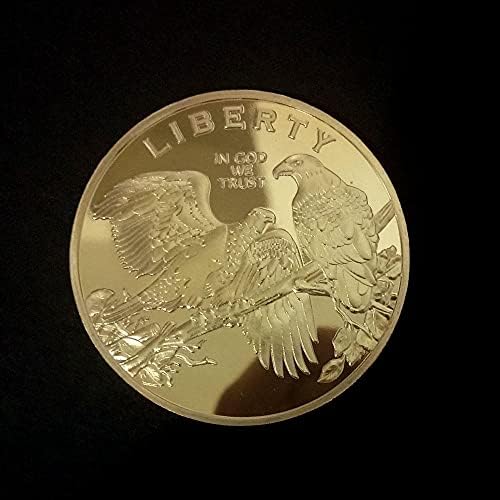 1БР Възпоменателна Монета, Позлатена Сребърна Монета American Freedom Eagle Криптовалюта 2021 Ограничена Серия са подбрани Монета