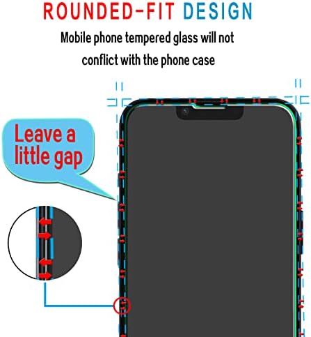 Slanku [3 опаковки] е Предназначен за защита на вашия екран от закалено стъкло на iPhone 14, защитно фолио за екрана с висока разделителна