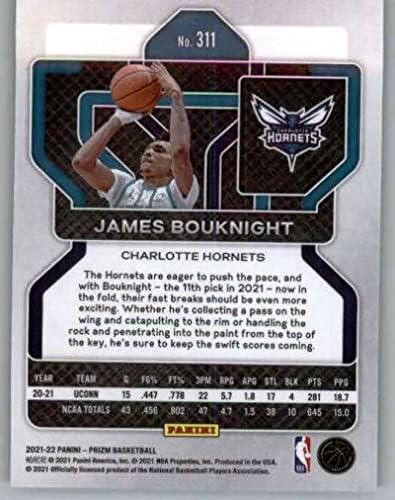 Търговската картичка е начинаещ баскетболна база НБА Панини Призми 2021-22 311 Джеймс Букнайт Шарлот Хорнетс RC