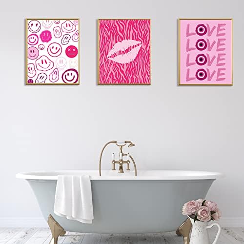 Естетически Плакати с Чист Интериор, стаи, Ярко Розово Приятни Неща, Интериор на стаята В общежитието на Колежа, Модни Сладки Снимки на