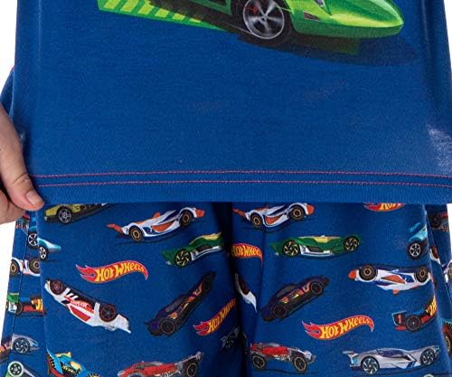 Пижами за момчета INTIMO Hot Wheels Cars, Състезателни екип, Риза с къс ръкав и къси Панталони, Пижамный комплект от 2 теми,
