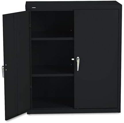 Шкаф за съхранение с пет рафтове серия HON Brigade - Висок шкаф за съхранение, 36 Вата на 18г на 72h, Черен (HSC1872)
