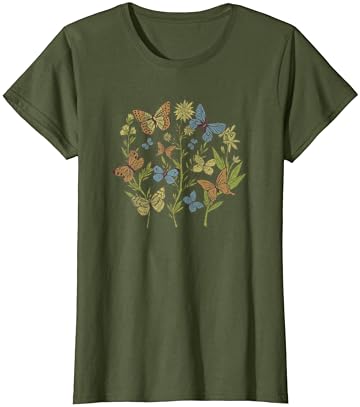 Тениска с къс ръкав Фея Гръндж Fairycore Aesthetic Cottagecore Готика Butterfly