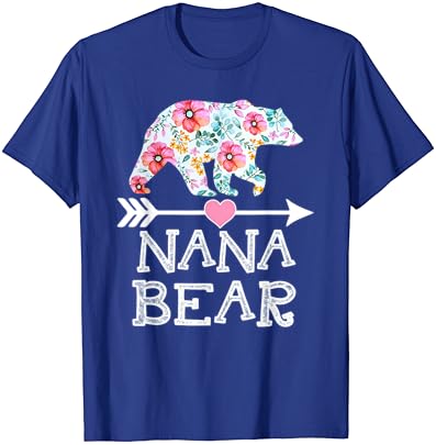 Тениска Nana Bear С Цветен Модел, Семейни Подаръци за Деня на Майката, Тениска на Мама Nana