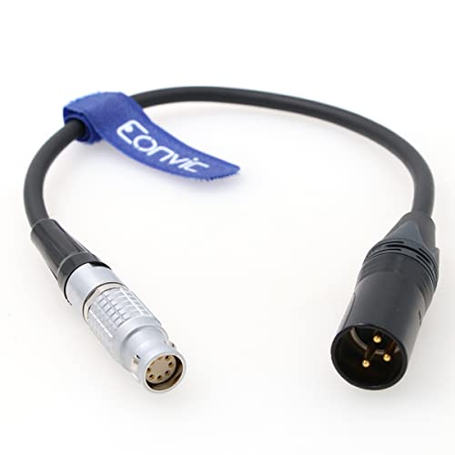 Захранващ кабел Eonvic ARRI Alexa Amira от 2B.308 до 3-контактна штекерной вилици XLR (1 фут /35 см-на живо от 2B.308 до