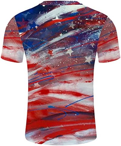 XXBR Патриотични тениски за мъже, летни солдатские Тениски с къс ръкав, 4 юли, американското знаме, Графични Тениски, Ежедневни тениски