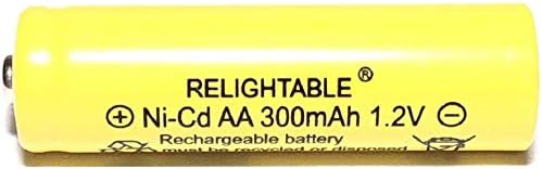 Акумулаторни батерии 300 mah AA NiCd 1,2 В, Градински Слънчев Ni-Cd лампа LED K (пакет от 6)