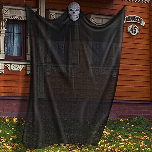 Хелоуин 12-Подножието Висящи Украшения от Духове къща с Бонус Паяжини Огромни Вътрешни и Външни Реалистично Изглеждащи Ужасни, Ужасни
