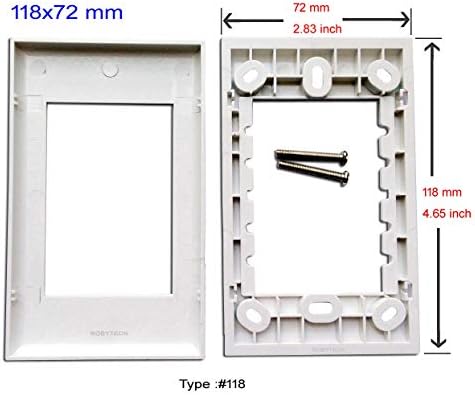 Стенни панела с SC Simplex + HDMI Keystone Модулен Оптичен Разпределителен жак Конектори, Изход Бели Декоративни лицеви панели за Монтиране