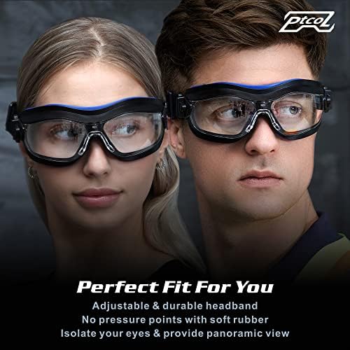 3 Опаковки, Защитни очила PTCOL Срещу замъгляване и надраскване Защитни Очила за очите, Защитни Лабораторни Очила, Химия За мъже, Защитни