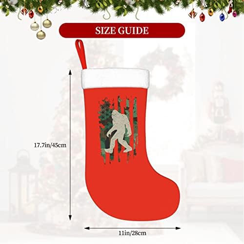 Yoigng Снежен Човек Американския Флаг Камуфляжный Коледен Отглеждане На Коледни Чорапи, Класически Празнична Украса Камина Окачен Чорап