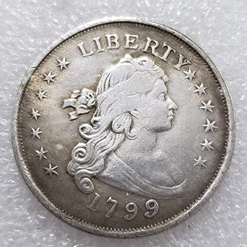 Старинни Занаяти 1799 година, Американската Латунная сребърно покритие Старата Сребърна Доларова Монета, Чужд Сребърен Долар