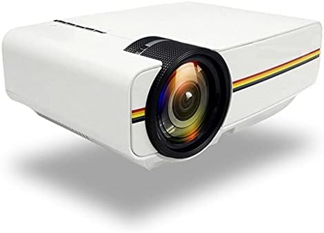 GPPZM Upgrade мини проектор 1080P 1800 лумена Преносим LCD led проектор За домашно кино, съвместим с USB, 3D проектор (Цвят: OneColor, размер: YG410)