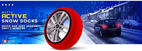 Зимни чорапи за автомобилни гуми Премиум-клас с Текстилни Вериги за сняг серия ExtraPro За Kia Optima (XX-Large)