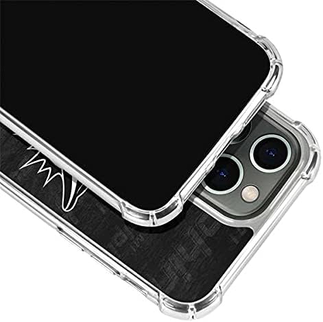Прозрачен калъф за телефон Skinit, Съвместим с iPhone 13 Pro - Официално Лицензиран черно-бял дизайн на NFL Маями Делфините