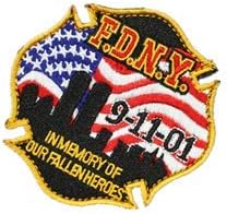 F. D. N. Y. 9-11-01 в Паметта на нашите Загинали Герои Нашивка с Бродерия Военна Тактическа Нашивка с Морален дух Икони Апликация