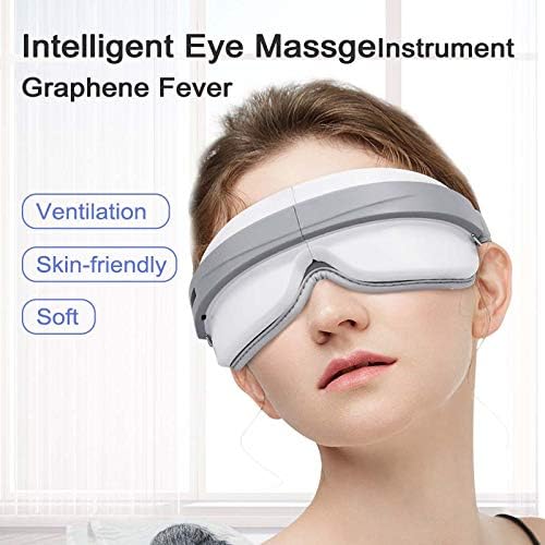 Интелигентен масажор за очи VORDRASSIL с функция за отопление, вибрации и възпроизвеждане на музика чрез Bluetooth. Акумулаторна