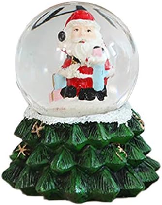 Amosfun Коледа Снежна Топка с Фигура на дядо коледа Водна Топка Снежна Топка Подарък Празничен Декор (Случаен)