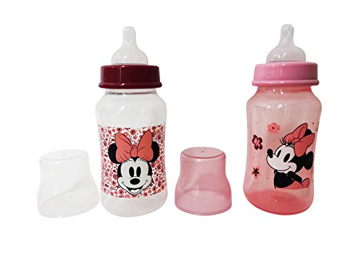 Cudlie Disney Baby Girl, опаковки от 2 бебешки бутилки с обем 11 грама, Мини Маус