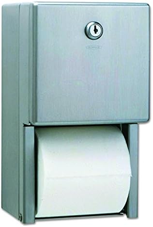Диспенсер за тоалетни принадлежности серия Bobrick B-2888 Classic с няколко ролята на повърхностен монтаж, сатен (опаковка от 3 броя)