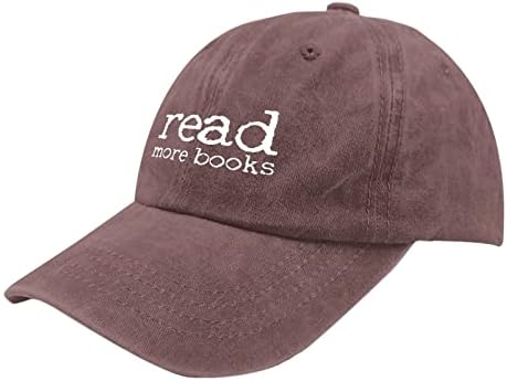 Училищна шапка Шапки Четат Повече Книги бейзболна шапка, Реколта бейзболни Шапки за Жени