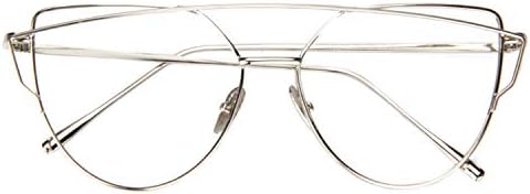 Zeelool Женски Метални Очила-Авиатори Син Цвят, Блокер Светлина, Защита UV400, Компютърни Очила На FM0088