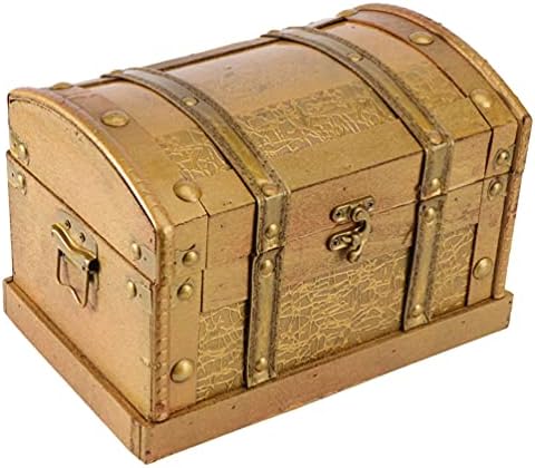 Kisangel Реколта Ковчег за Бижута Кутия-Органайзер за Бижута Дървена Кутия за Украшения Запирающийся Скрин Кутия За Съхранение