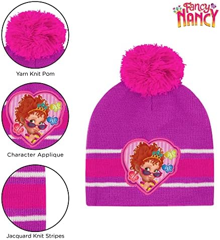 Комплект Зимни шапки и Варежек за деца Disney Girls, Необичайна Шапчица Nancy Beanie на 2-4 години