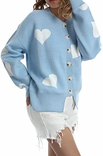Hoody NDVYXX за жени, Съкратен пуловер с дълъг ръкав за жени, Зимна Красив Училище Трикотаж, Удобен Съкратен Монтиране Приятелка
