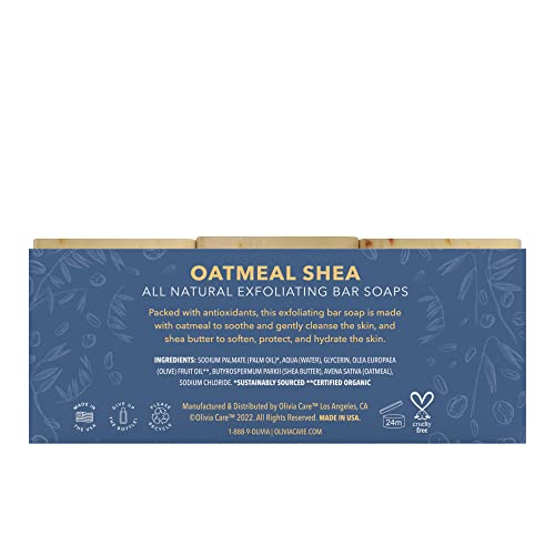 Естественият сапун Olivia Care - Напълно натурално африканско черно сапун, произведено от биологични съставки, 3 опаковки