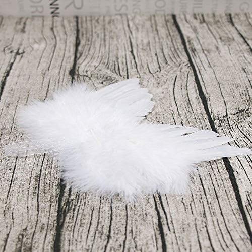 Нови Крила от Ангелското пера за Бродерия, 5 Опаковки Бели Мини-Крилата на Ангела, Украса за партита Направи си сам