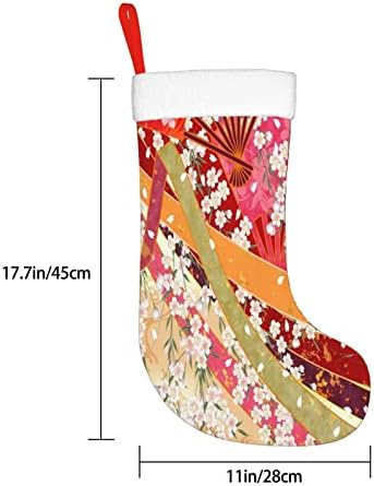 Коледни Чорапи Augenstern, Японската Розова Вишнев Цвят, Двустранни Чорапи За Окачване На Камина.