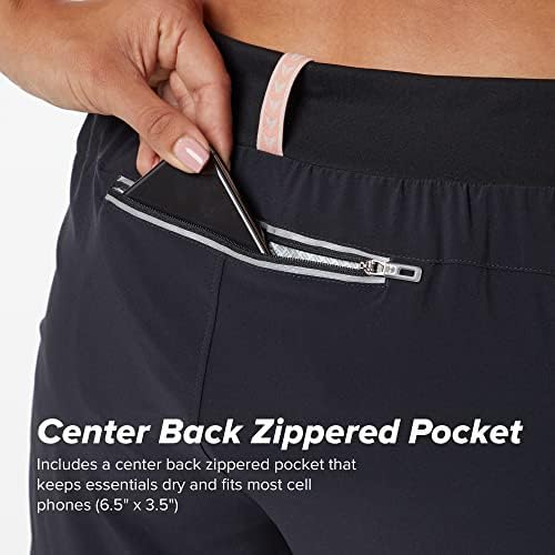 Спортни къси панталони KORSA Прегръдка 5 инча 2.0 за жени с джобове | Леки, Влагоотводящие и с къса подплата | за джогинг, йога, фитнес зала