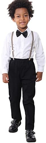 Madonmay/ Празничен костюм за малки момчета, Стилен комплект панталон копчета и подтяжках на възраст от 12 месеца до 7 години