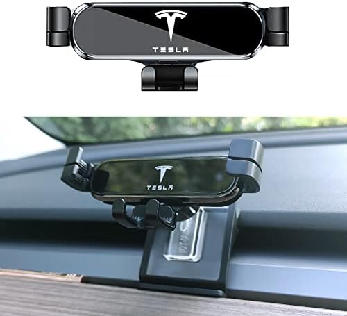 TOPABYTE Tesla Модел 3 Модел Y Гравитационното Кола планина за телефон е Съвместим с всички 4-6,5 инчови телефони