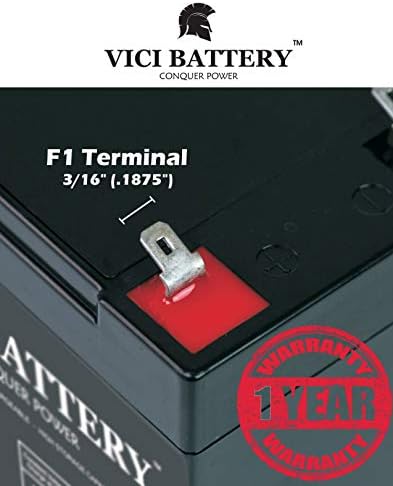 VICI Battery VB7-12 - 12V 7AH-2 броя SLA Акумулаторна Батерия за Системи за Сигурност на Марката на Продукта