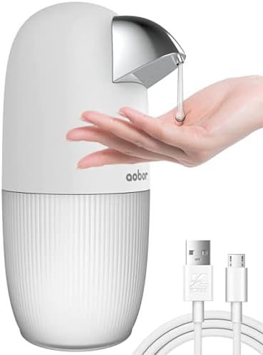 [Update 2021 г.] Автоматично дозиране система сапун AOBOR за баня и кухня, 400 мл 14 грама, Безконтактно Опаковка сапун за ръце, която