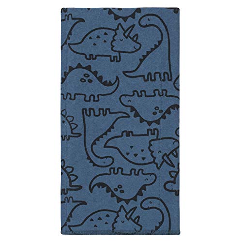 Gerber Унисекс-Детски Фланелевый Кърпичка от Оригване, 4 опаковки, синьо с Динозавриком, един размер САЩ