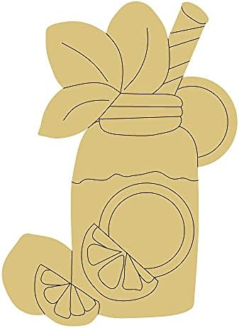Дизайн лятна напитка по Подобие на Деколте от Незаконченного Дърво Летен Декор за Награда-книжка за Оцветяване Плажната Закачалка за всеки