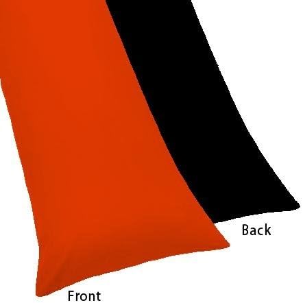 Многоцветен полумесец – Калъфка за тяло с цип - Брой нишки 200 21 x 54 (оранжево / черно)