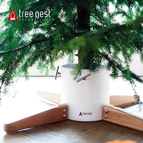 Дърво Гнездо Голяма Поставка за Коледно Основа за истински дървета Притежател на Коледната елха в Скандинавски стил с височина