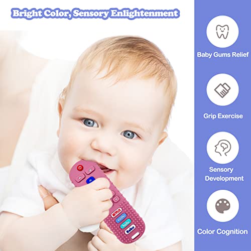 ROBBEAR Детски Играчки за никнене на млечни зъби, Меки Силиконови Прорезыватели за бебета от 3, 6, 12, 18 месеца, Бебешки играчки за момчета
