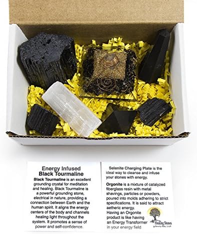 Пълен комплект от заредената на черно кристали турмалин Beverly Oaks - Турмалиновый камък за защита от електромагнитни смущения