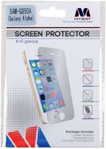Защитно фолио за LCD дисплей Samsung G850A Galaxy Alpha от мазнини MyBat - на Дребно опаковка - Прозрачна