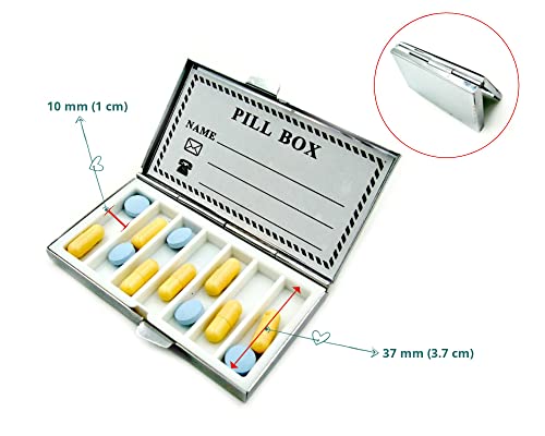 Пътен Калъф за дамска чанта Органайзер за дневни таблетки, Кутия за витамини на таблетки (СТИЛ Д)