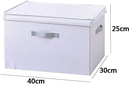 Кутия за съхранение на дрехи Текстилен Кутия за съхранение Органайзер Голяма Кутия за съхранение на Сгъваема с капак Моющаяся