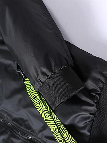 Якета QYIQU за мъже - Мъжко Зимно палто с заплатками и Декоративен каишка (Цвят: Черен Размер: X-Small)